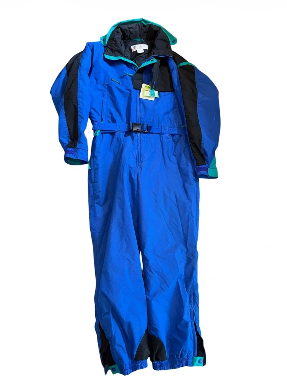Columbia Vintage 90s Ski Snow Suit One Piece Men’s XL Blue Teal Snowsuit